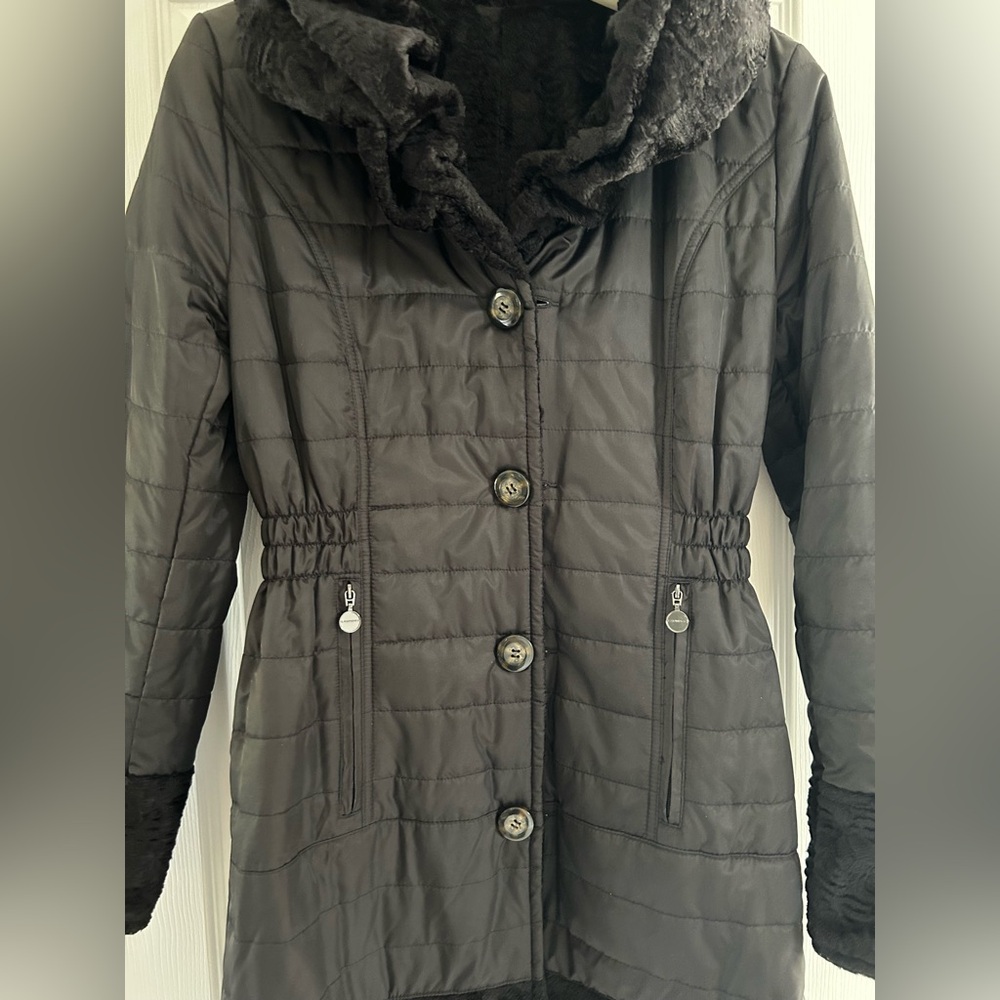 Macy’s Women's Reversible Quilted Jacket - Black